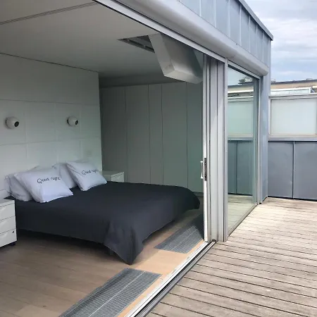 Penthouse Sea-loft Blankenberge, Uniek Zeezicht, Luxeloft Met 40m2 Terras! 아파트
