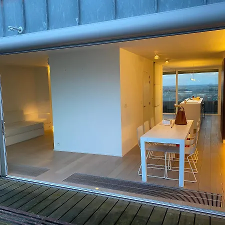 Penthouse Sea-loft Blankenberge, Uniek Zeezicht, Luxeloft Met 40m2 Terras! Appartamento