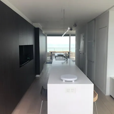 Penthouse Sea-loft Blankenberge, Uniek Zeezicht, Luxeloft Met 40m2 Terras! * 블랑켄베르크