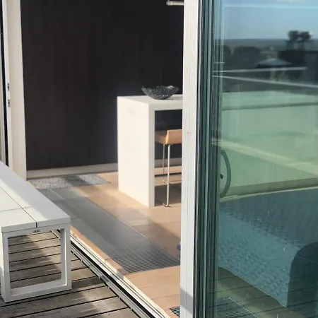 Penthouse Sea-loft Blankenberge, Uniek Zeezicht, Luxeloft Met 40m2 Terras! Appartamento *