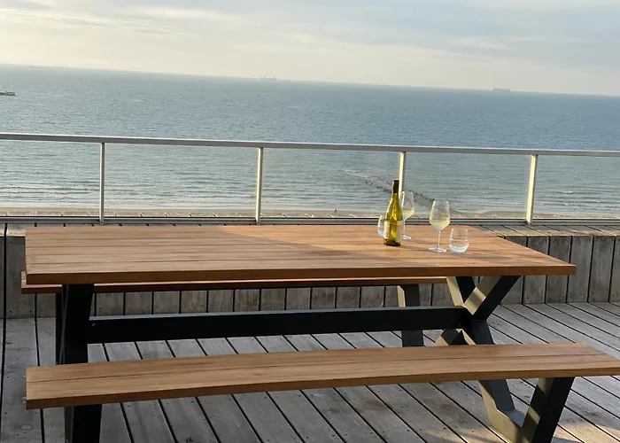 Apartmán Penthouse Sea-loft Blankenberge, Uniek Zeezicht, Luxeloft Met 40m2 Terras!