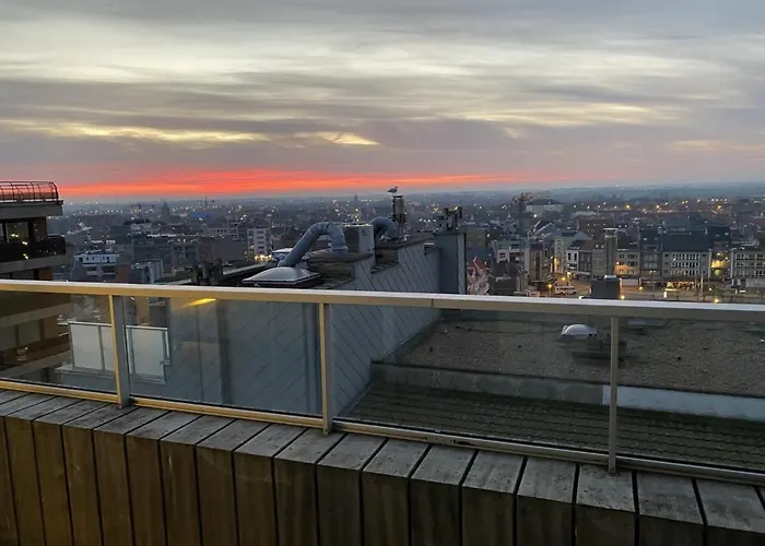 Apartmán Penthouse Sea-loft Blankenberge, Uniek Zeezicht, Luxeloft Met 40m2 Terras!