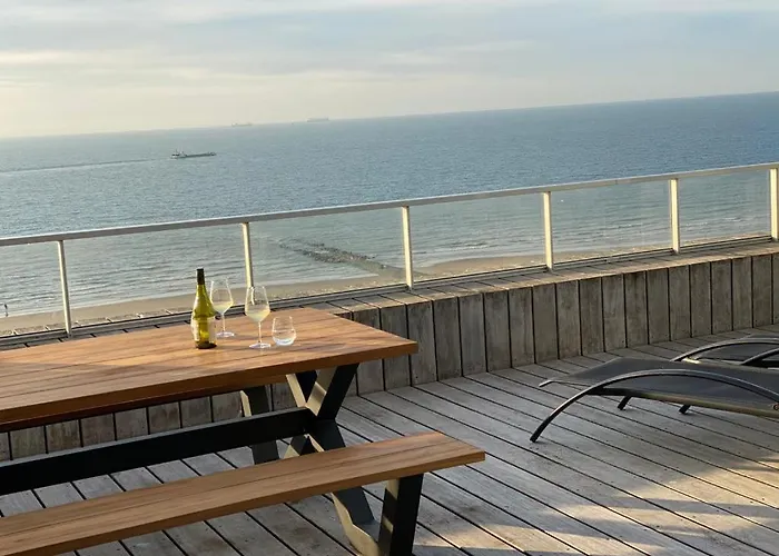 Apartmán Penthouse Sea-loft Blankenberge, Uniek Zeezicht, Luxeloft Met 40m2 Terras!